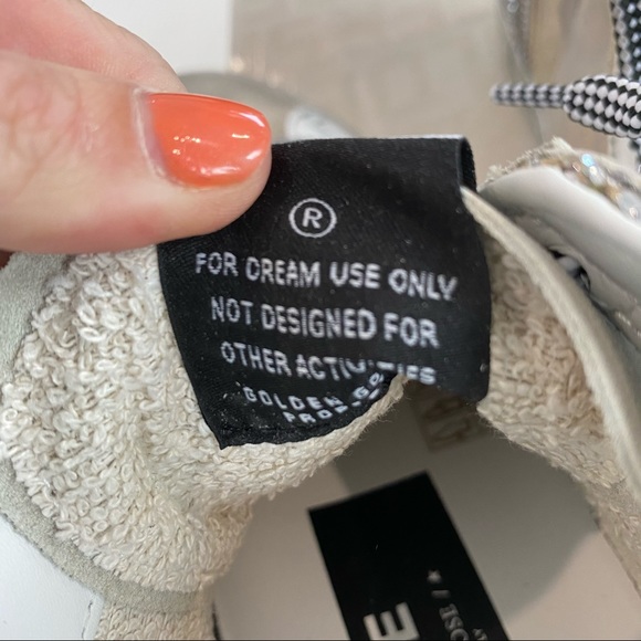 Golden Goose Slide Sneaker Neutral 37 Glitter - Picture 8 of 12